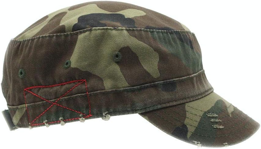 The Vintage Year Washed Cotton Distressed Cadet Hat - Tactical Military Baseball Cap for Men & Women, Outdoor Casual Wear