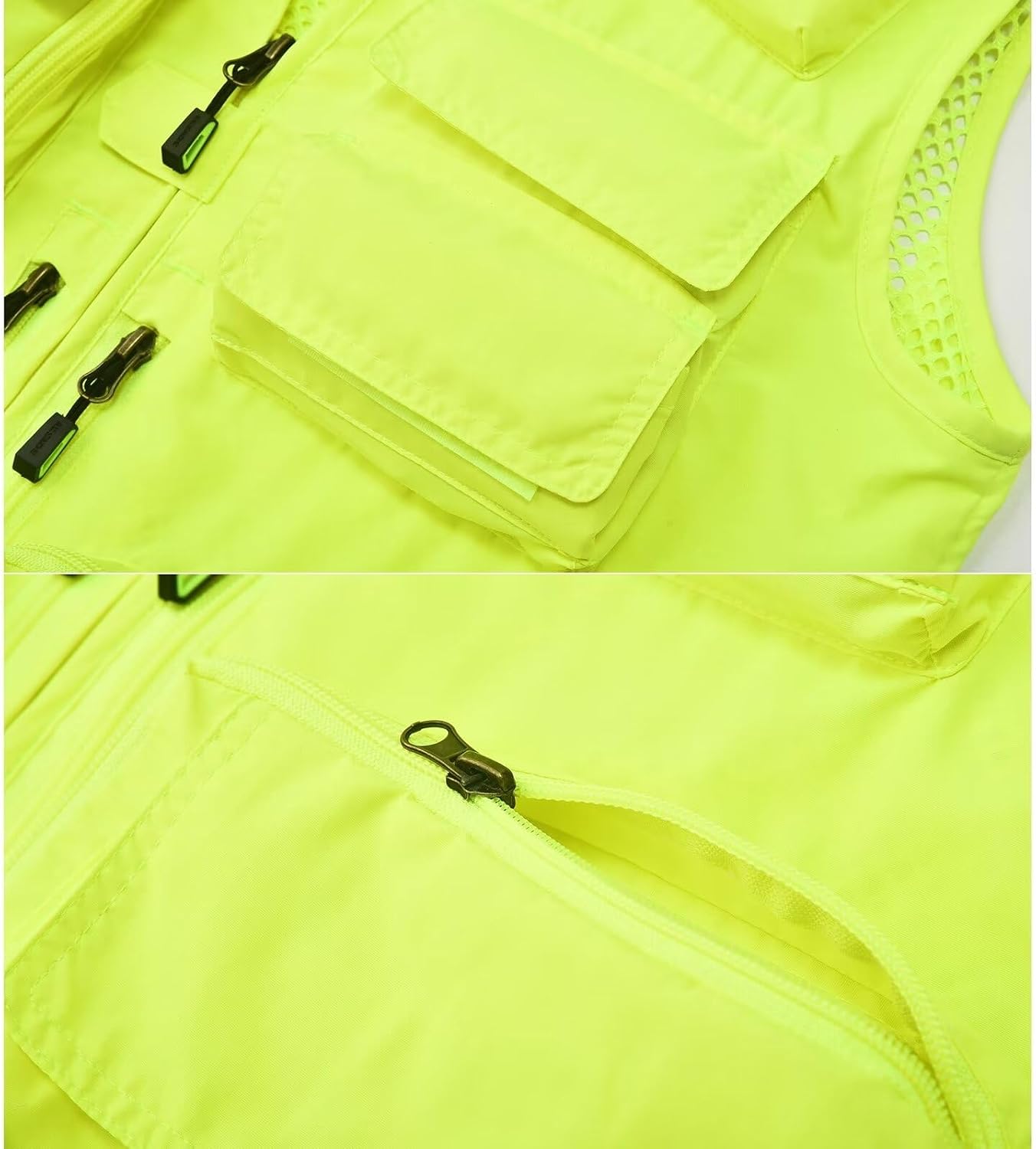 Spanye Mens Fishing Hunting Vest Outdoor Travel Utility Vest Tactical Work Jacket Multi Pocket