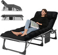 LILYPELLE Portable Folding Camping Cot with Mattress and Pillow for Adults
