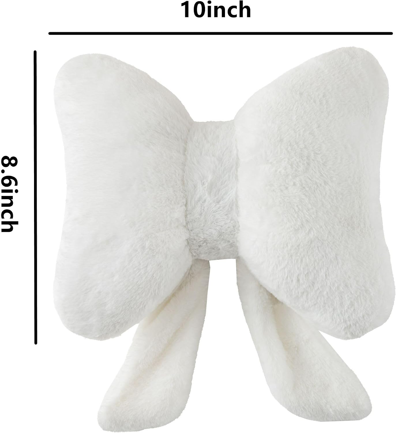 Room Decor Home Decor Bow Throw Pillows Decorative Pillows,White 10*8inch