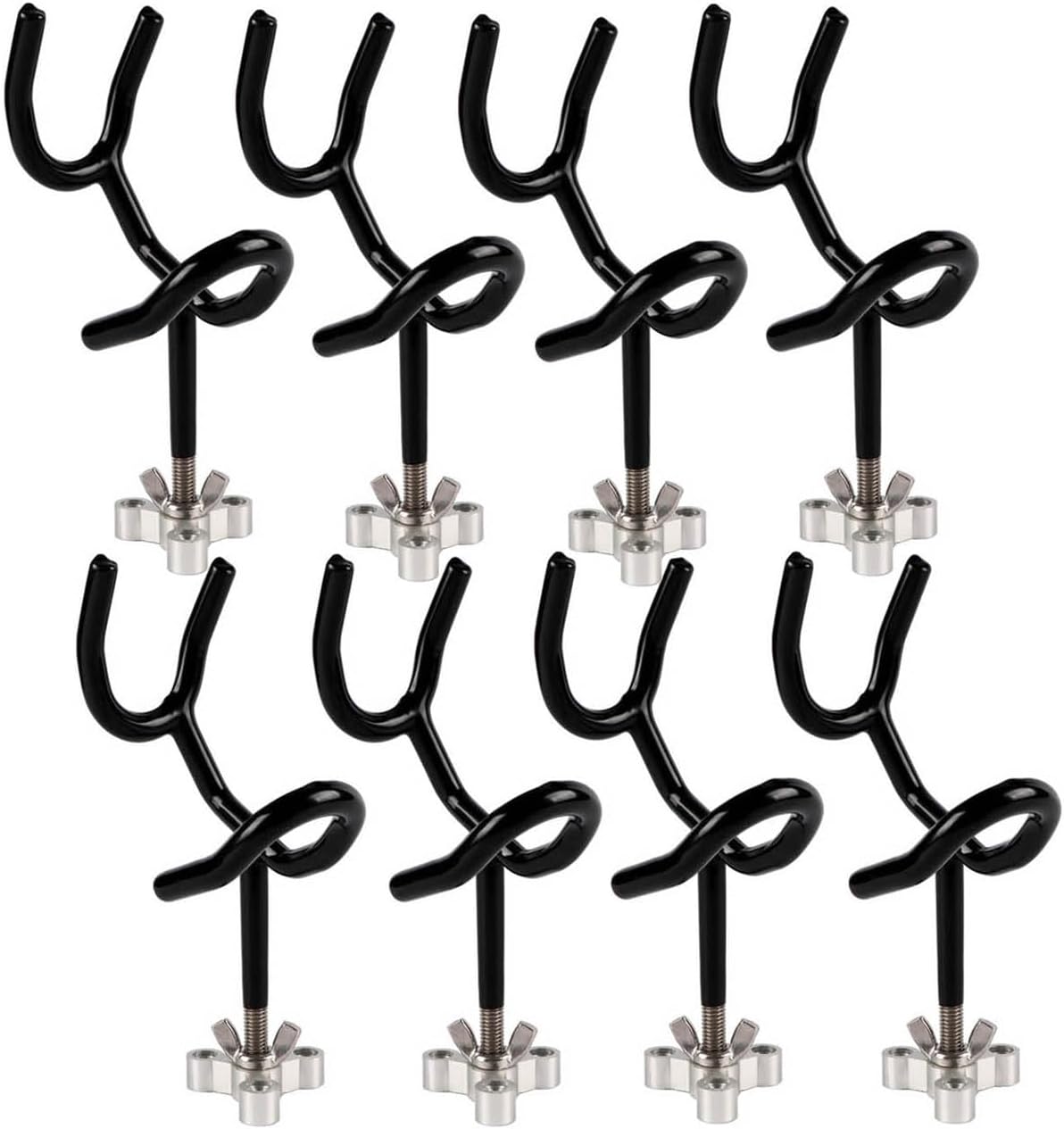 Sure Grip Steel Boat Rod Holder 20 Degree PVC Coated Steel Wire Fishing Pole Holder (8PCS)