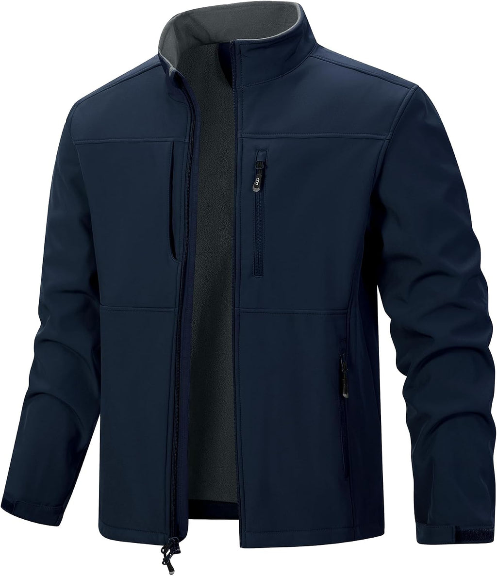 33,000ft Men's Lightweight Softshell Jacket Fleece Waterproof Windbreaker