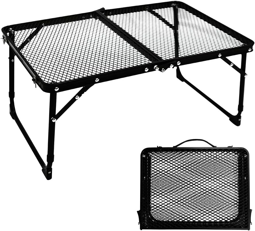 Foldable Camping Table - Small, Portable, Adjustable, Picnic & Beach Table