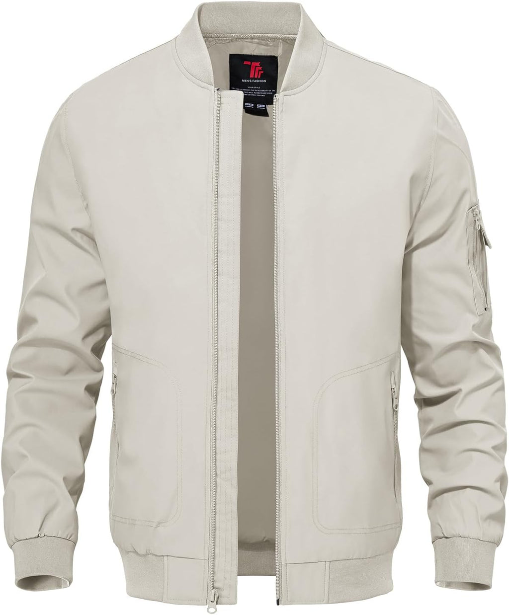 TBMPOY Men's Lightweight Jackets Casual Dress Golf Bomber Windbreaker Fall