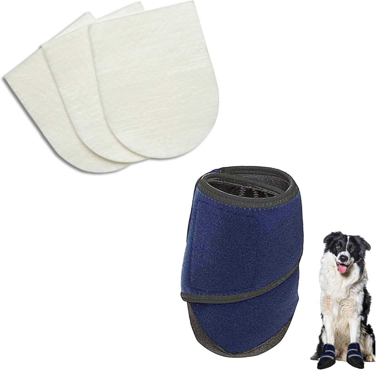 Healers PetCare Medium Medical Dog Boot (Single) + Gauze Pack – Protective Dog Bootie for Injured Paws, Wound Care & Recovery - Non-Stick Paw Pads for Wound Care & Protection