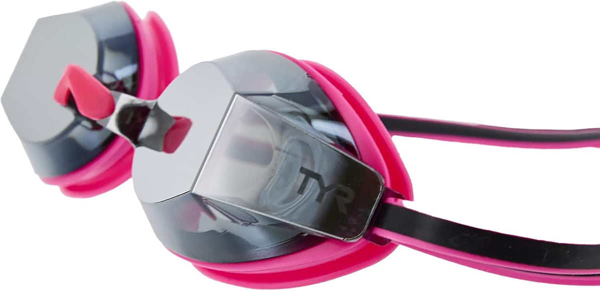 TYR Youth Black Ops 140 EV Mirrored Racing Goggles - Competition Ready Swim Goggles with Wide Vision, Anti-Fog, UV Protection