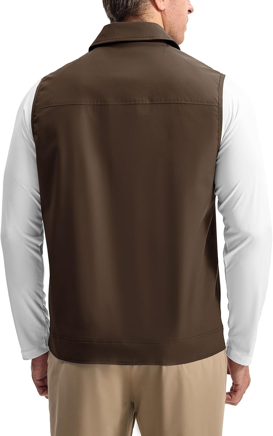 Rdruko Men's Golf Vest Lightweight Summer Casual Zip Windbreaker