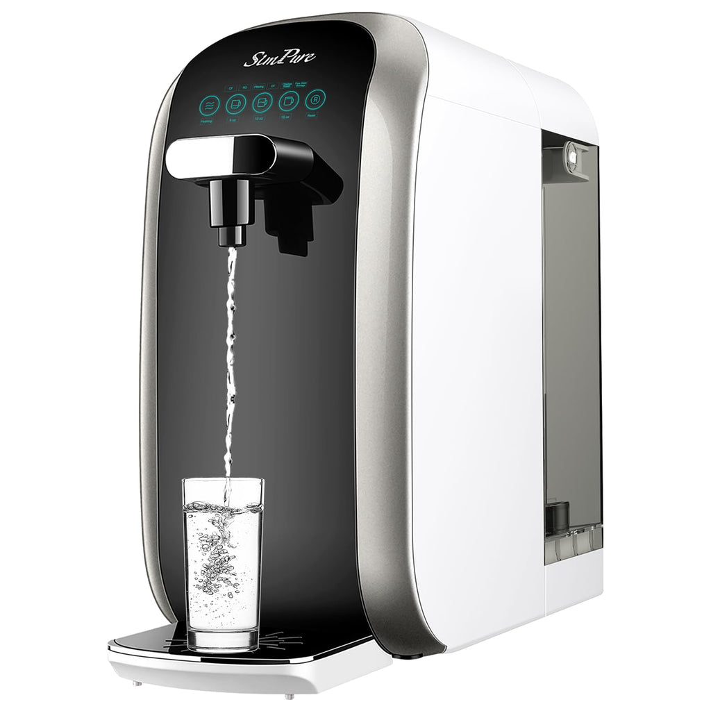 SimPure Y7P-BW UV Countertop Reverse Osmosis Water Filter, 5 Stage RO