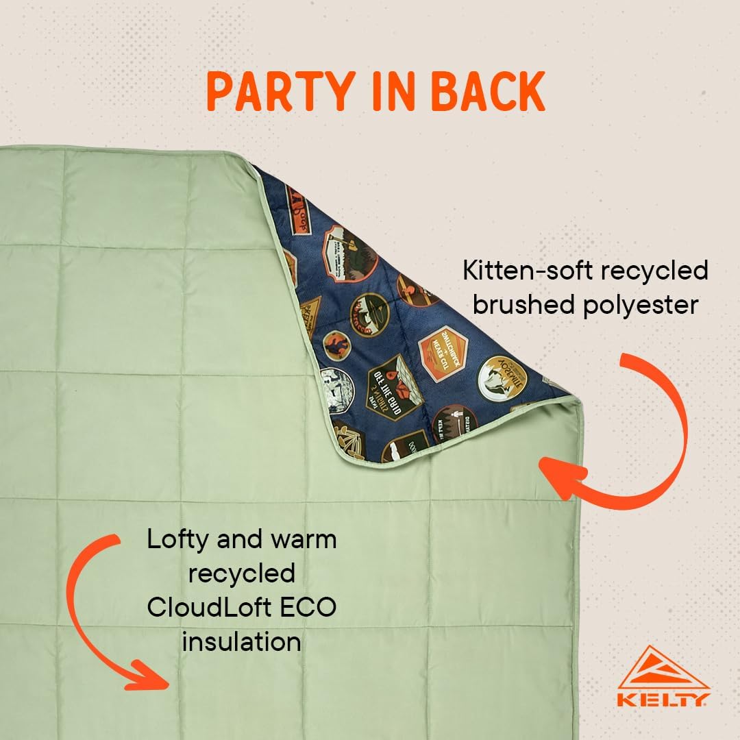 Kelty | Bestie Blanket Patches - Fun and Functional Large 1P Blanket - Twin