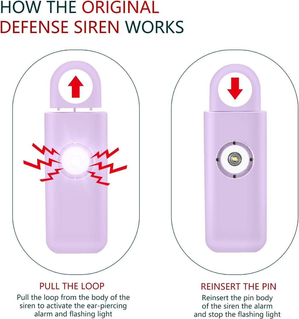 Personal Safety Alarm for Women – Superior Loud Siren & SOS Strobe