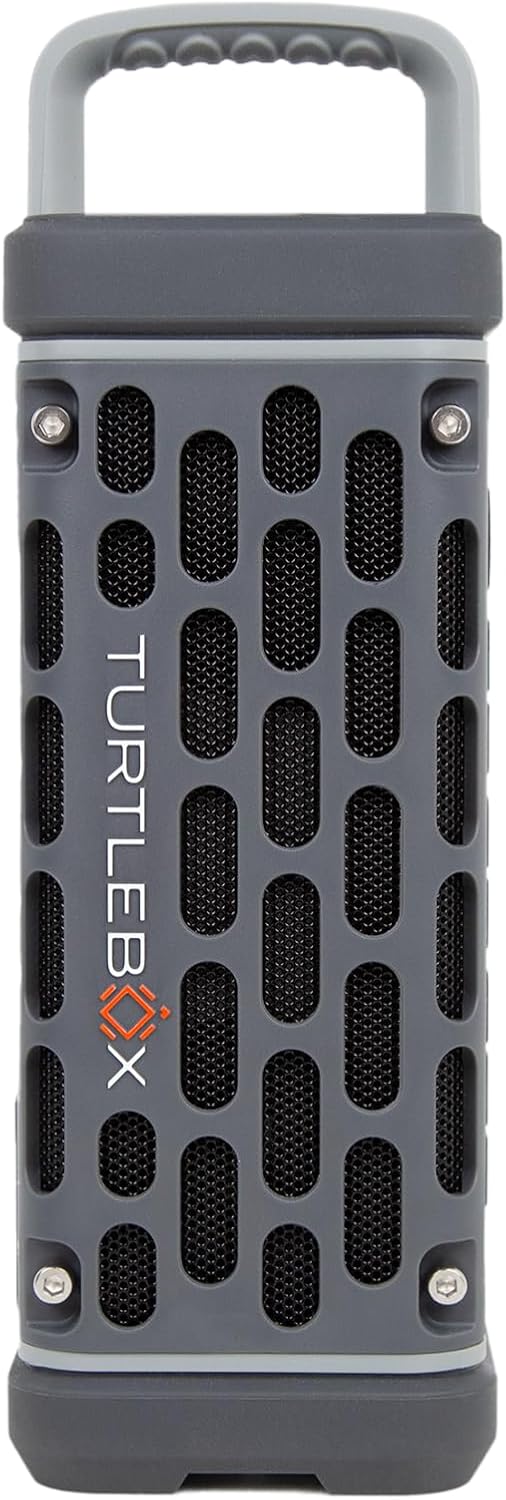 Turtlebox Ranger, Ultra-Portable Bluetooth Speaker, Waterproof, Gray