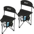 Portal Extra Large Quick Folding Tripod Stool with Backrest Fishing Camping Chair with Carry Strap