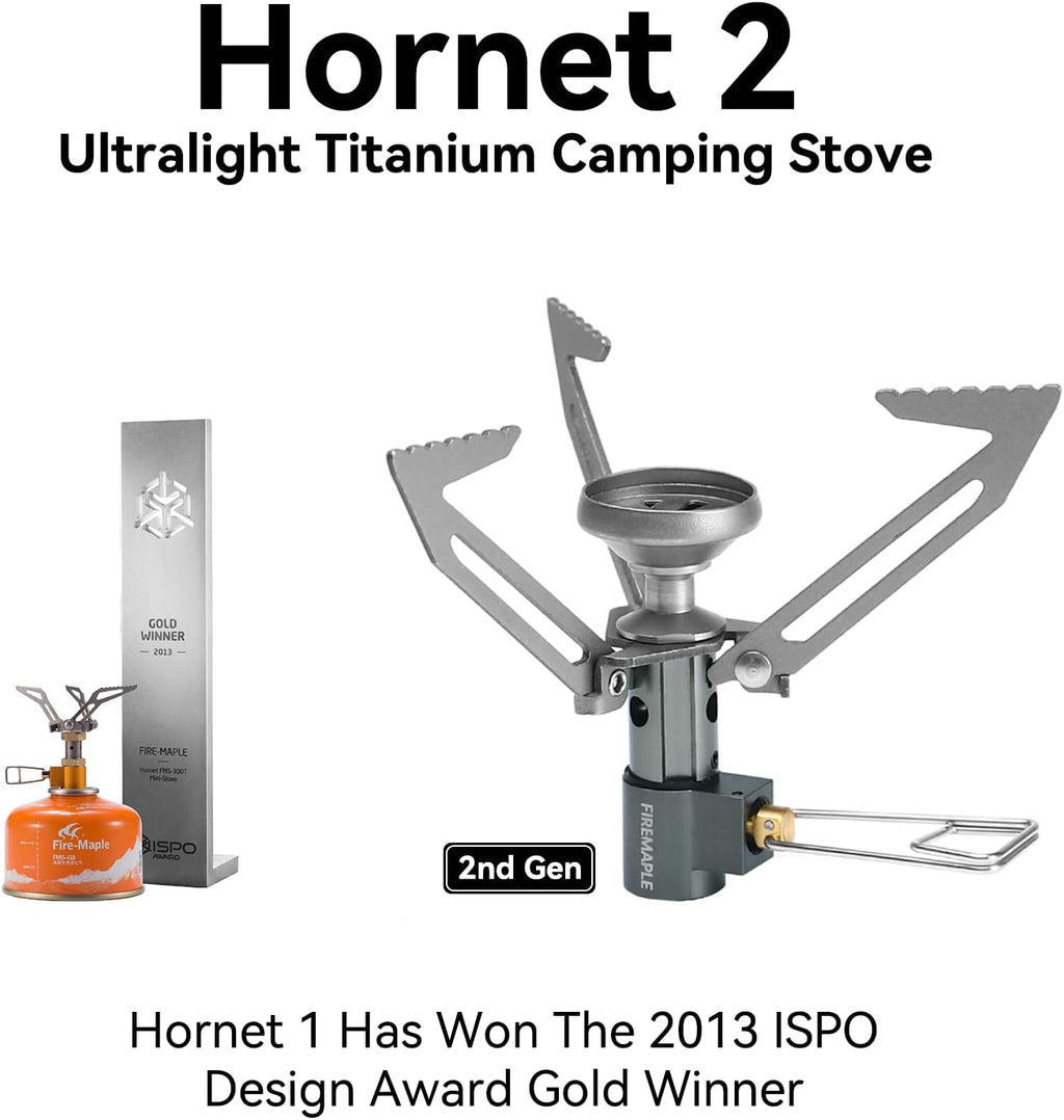 Fire-Maple Hornet II Portable Camping Stove Ultra Light Titanium Gas Stove