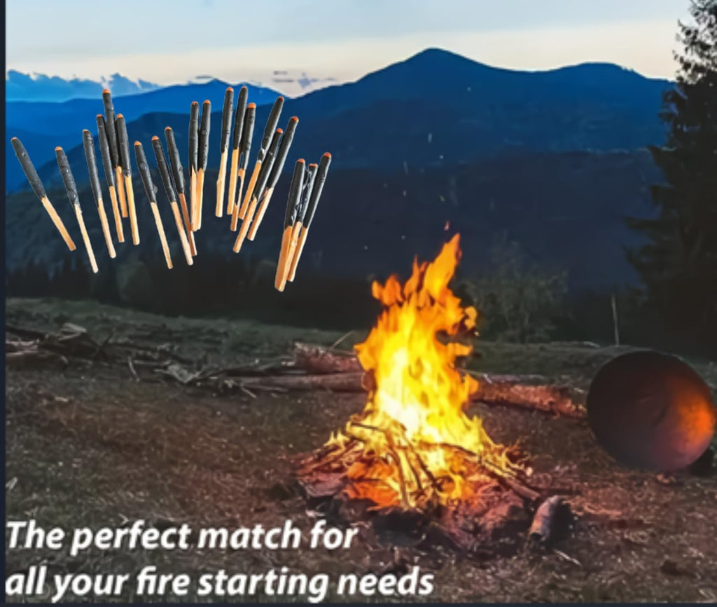 eGreen Magnesium Fire Starter: Waterproof Matches, Ferro Rod & Rope Options