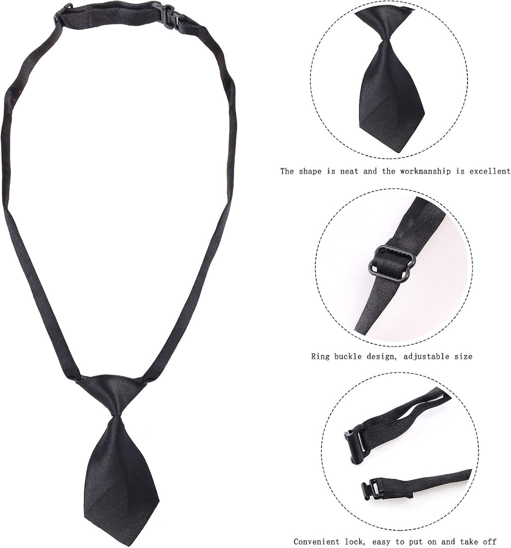 Yewong 3 Pieces Pet Captain Pilot Costume Accessory Set Dog Cat Pilot Hat Formal Necktie Collar Pilot Costume Accessories for Pet Pilot Fancy Dress Halloween Party (Set D)
