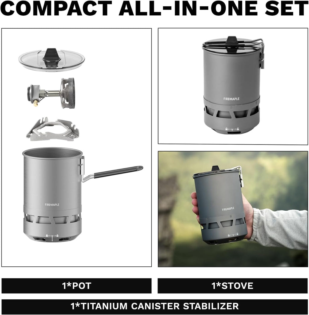 Fire-Maple Petrel Quickboil Pro Cooking System Ultralight Stove Pot Set