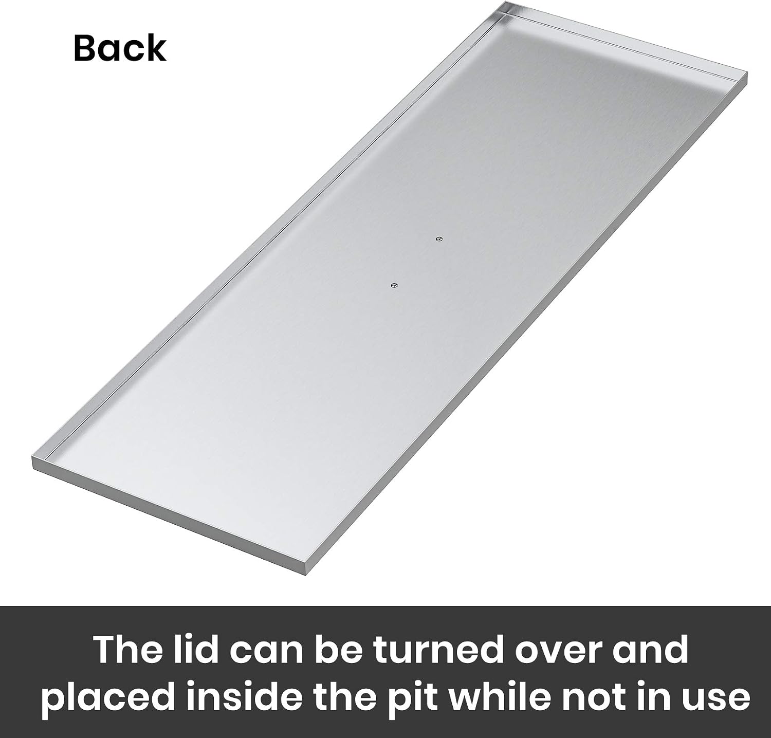 Stanbroil 51" x 17" Stainless Steel Fire Pit Cover
