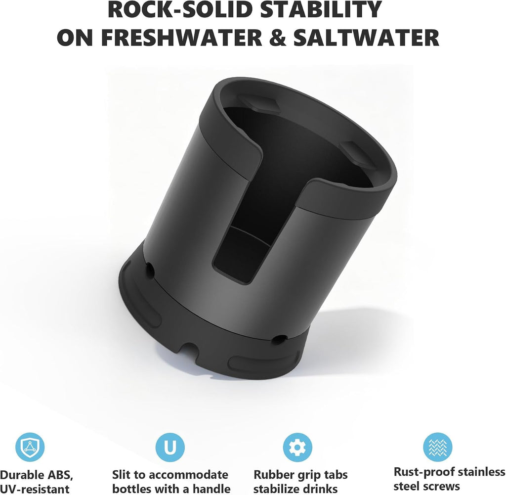 Seven Sparta Large Cup Holder for Paddle Board (1, Black)