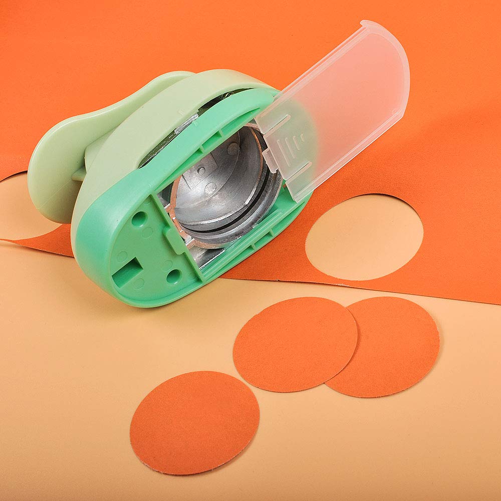 UCEC 2 Inch Circle Punch, Paper Punch, 2 Inch Hole Punch, Circle Hole Punch Cutters for Paper Crafts DIY Handmade Crafting Scrapbook Tools Cards Arts Fun Projects