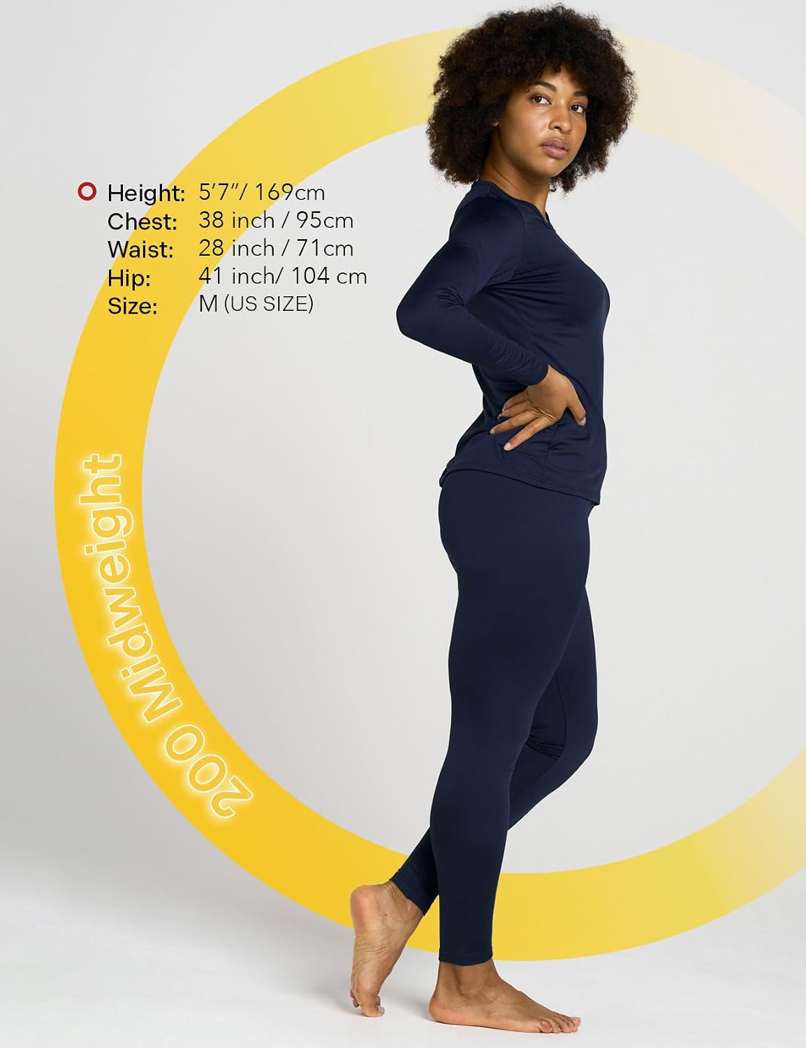 LAPASA Women's Thermal Underwear Set Light/Mid/Heavy Weight L17/ L41/L44