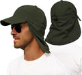 Zando UPF 50+ Sun Hats with Neck Flap for Men, Baseball Cap
