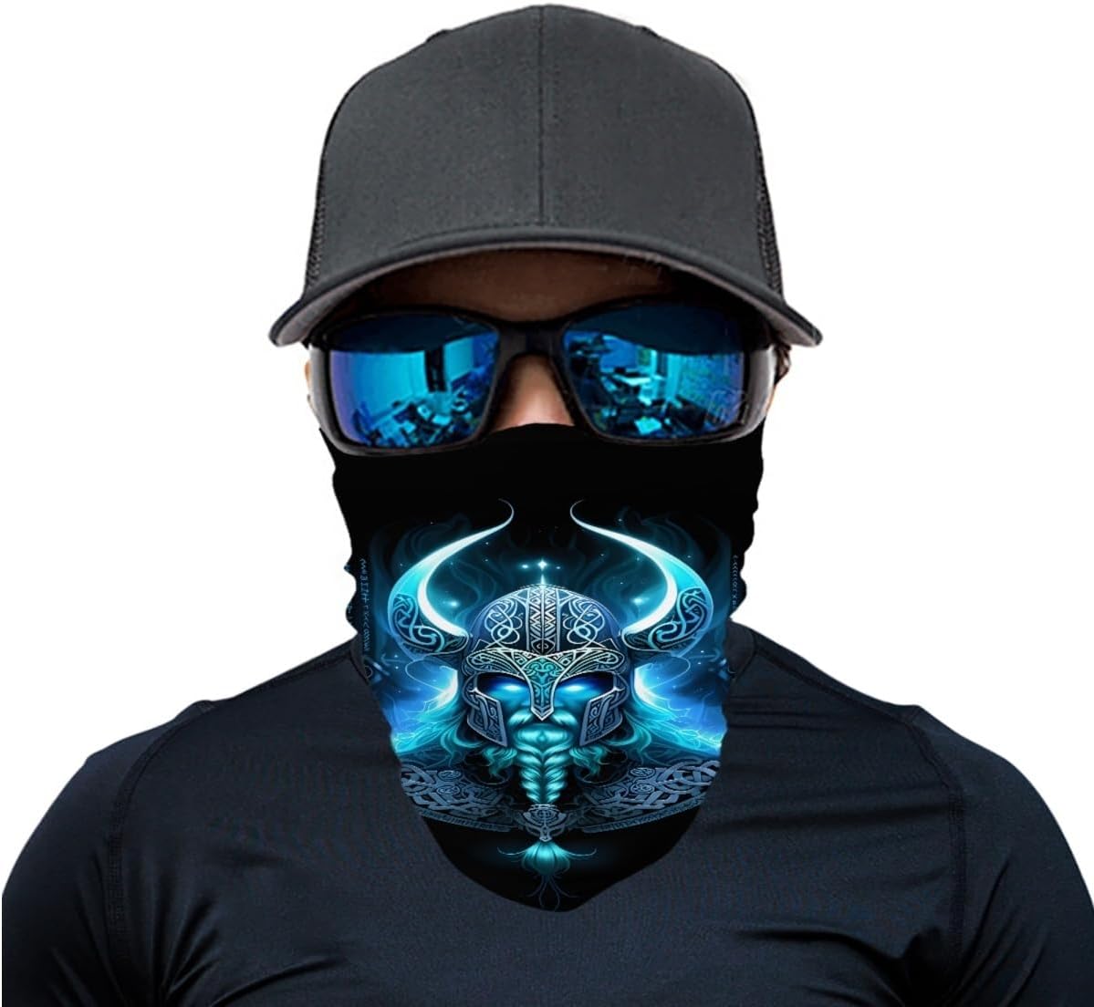 Cool Skull Face Bandanas Sports Casual Headwear Viking Neck Gaiter