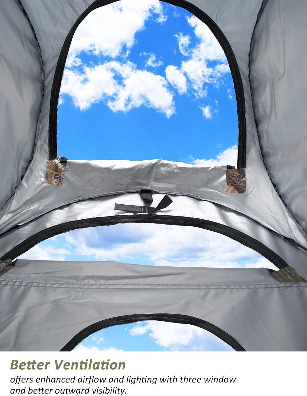 Anngrowy Pop Up Privacy Shower Tent - Portable Outdoor Camping Bathroom Toilet Changing Dressing Room - UPF40+ Waterproof