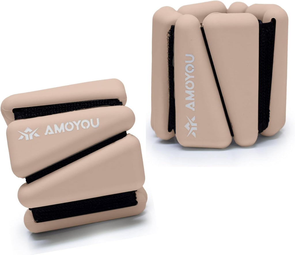 Wrist & Ankle Weights for Women – 2 lb Total, 1 lb Each | Weighted Bangles