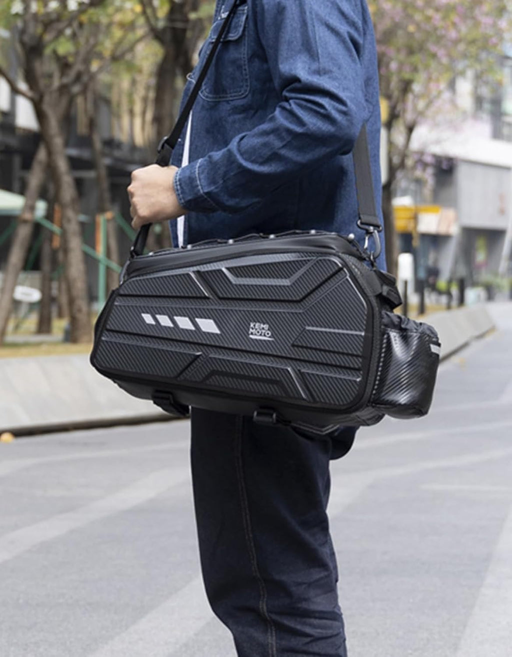 KEMIMOTO Bike Rear Bag, 13L/20L/40L EVA Hard Shell