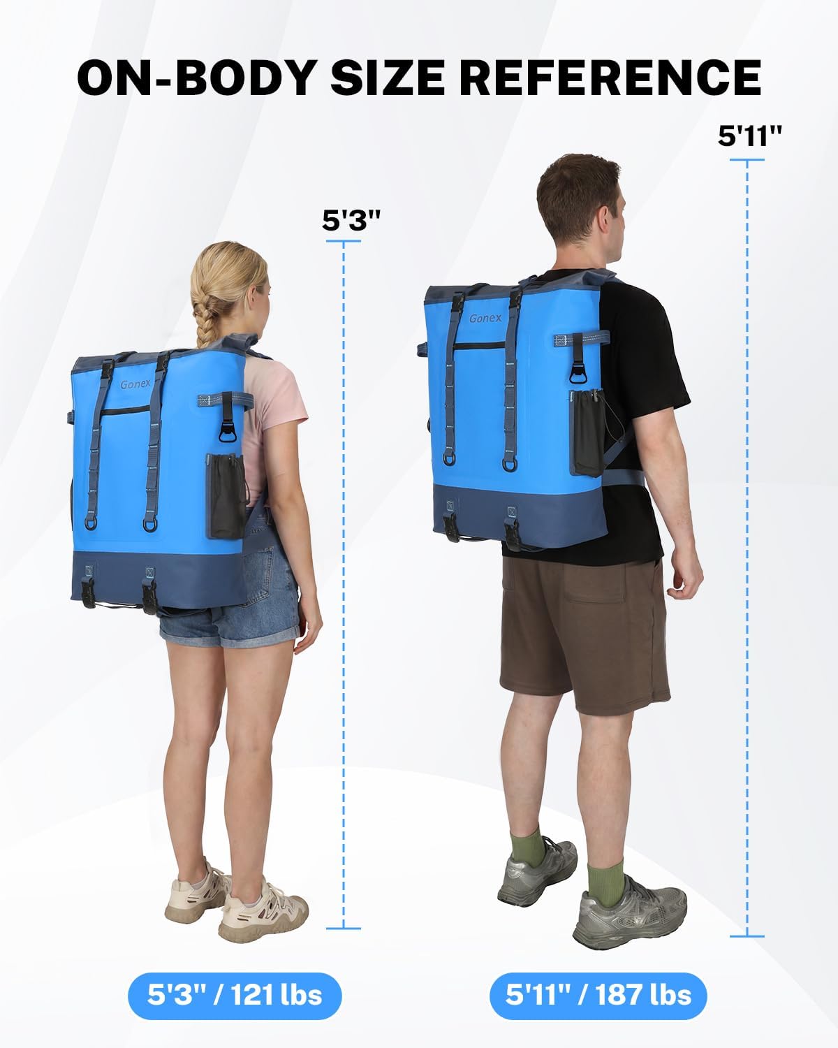Gonex Cooler Backpack, 40 Can Insulated Soft Cooler Bag, Waterproof