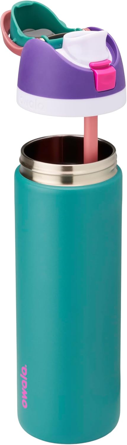 Owala FreeSip Stainless Steel Water Bottle 24 oz 80s Ski Slopes