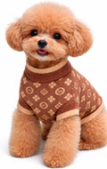 Dog Sweater for Small Dogs, Designer Dog Clothes, Luxury Chewy Pawtton Knit