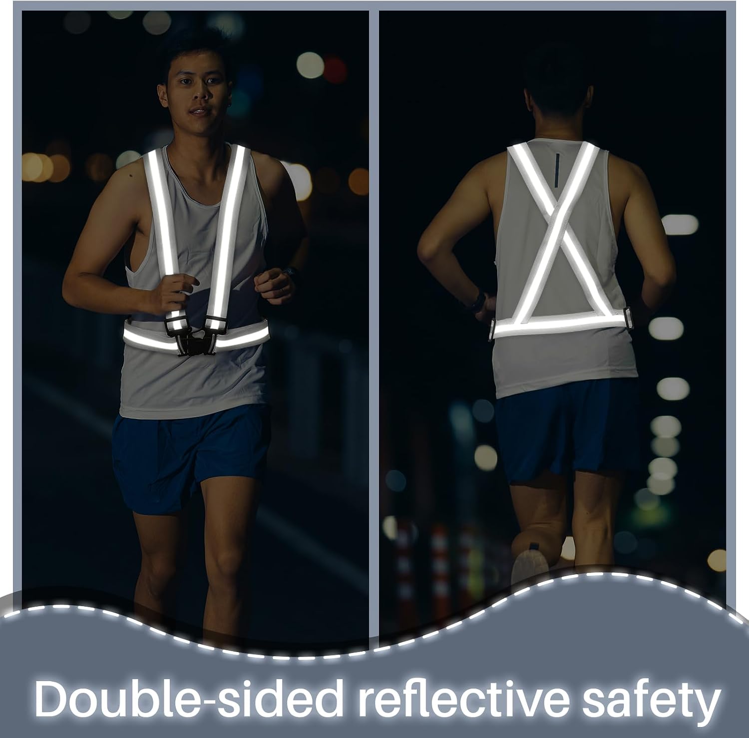 Hercicy Reflective Running Vests, Safety Vest Straps