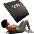 SPRI Ab Mat - Workout Mat Accessory for Abdominal Exercises, Sit-Ups, Crunches, Push-Ups, Core Training, and More - Portable Padded Shaped Mat with Curved Back Support for Toning Abs