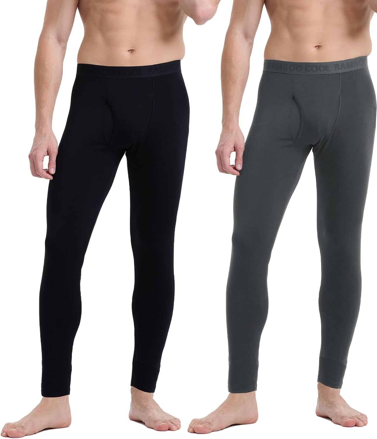 BAMBOO COOL Men's Thermal Underwear Lightweight Fleece Lined
