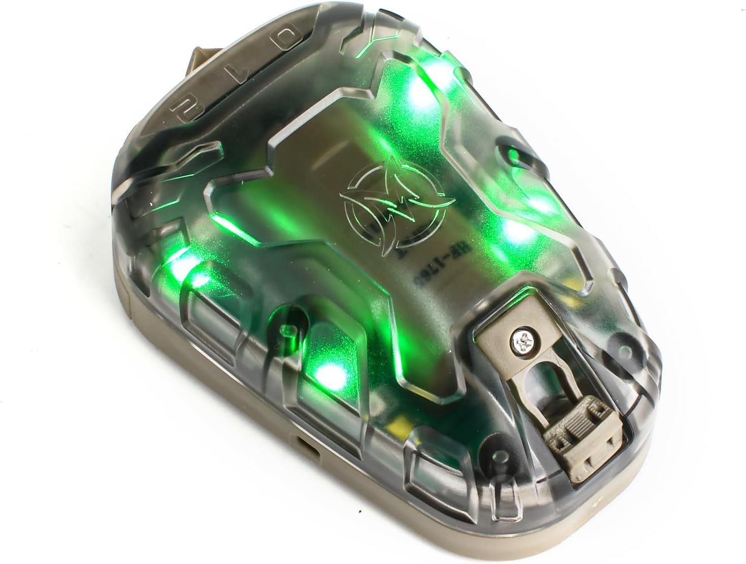 NOBUHIRO 4 Modes Tactical Helmet Light with Visible LED+IR Constant/Strobe