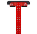 Woodpeckers T Square, 12 Inch, Precision Woodworking T-Square Ruler, Built-in Edge Support, Scribing & Shelf Pin Guides, Rack-It Mount, Made in USA