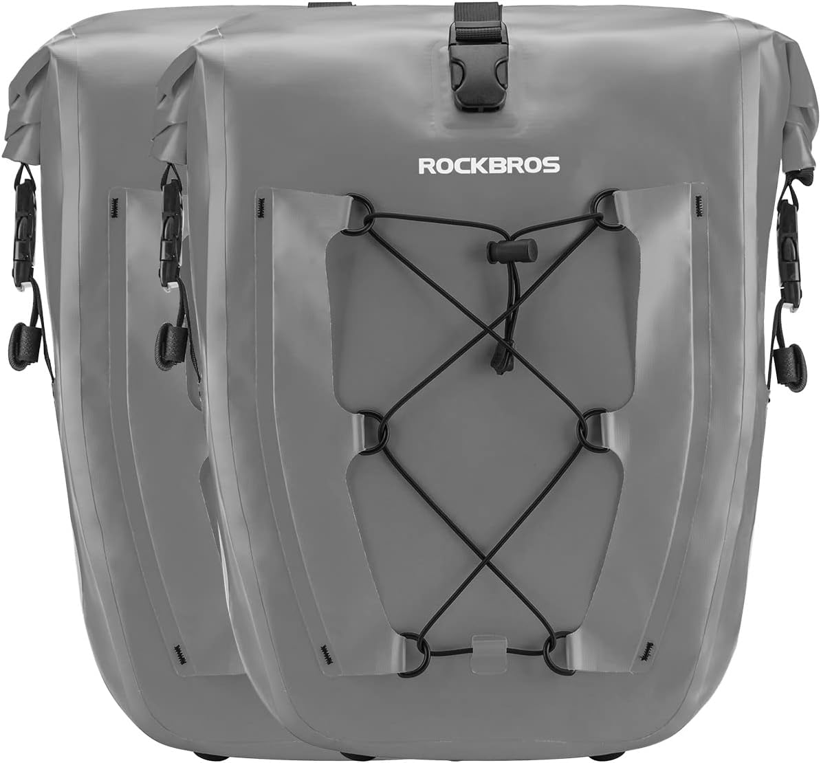 ROCKBROS Bike Panniers Waterproof Max 30L Capacity Cycling Traveling 2 Pack
