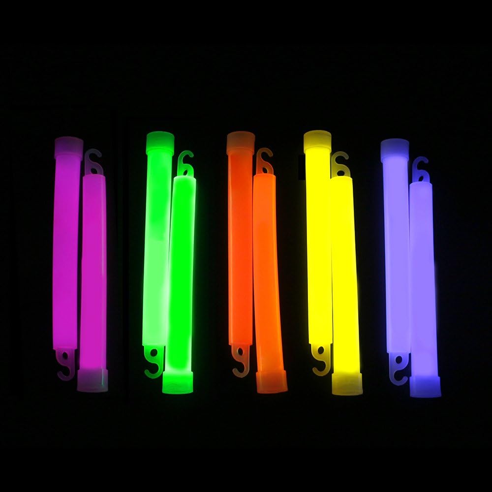 novelinks 25 Pack 6 Inch Glow Sticks Bulk Party Pack for Kids and Adults