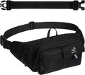WATERFLY Fanny Pack Waist Bag: 3L Large RFID Anti-Theft with 9 Pockets