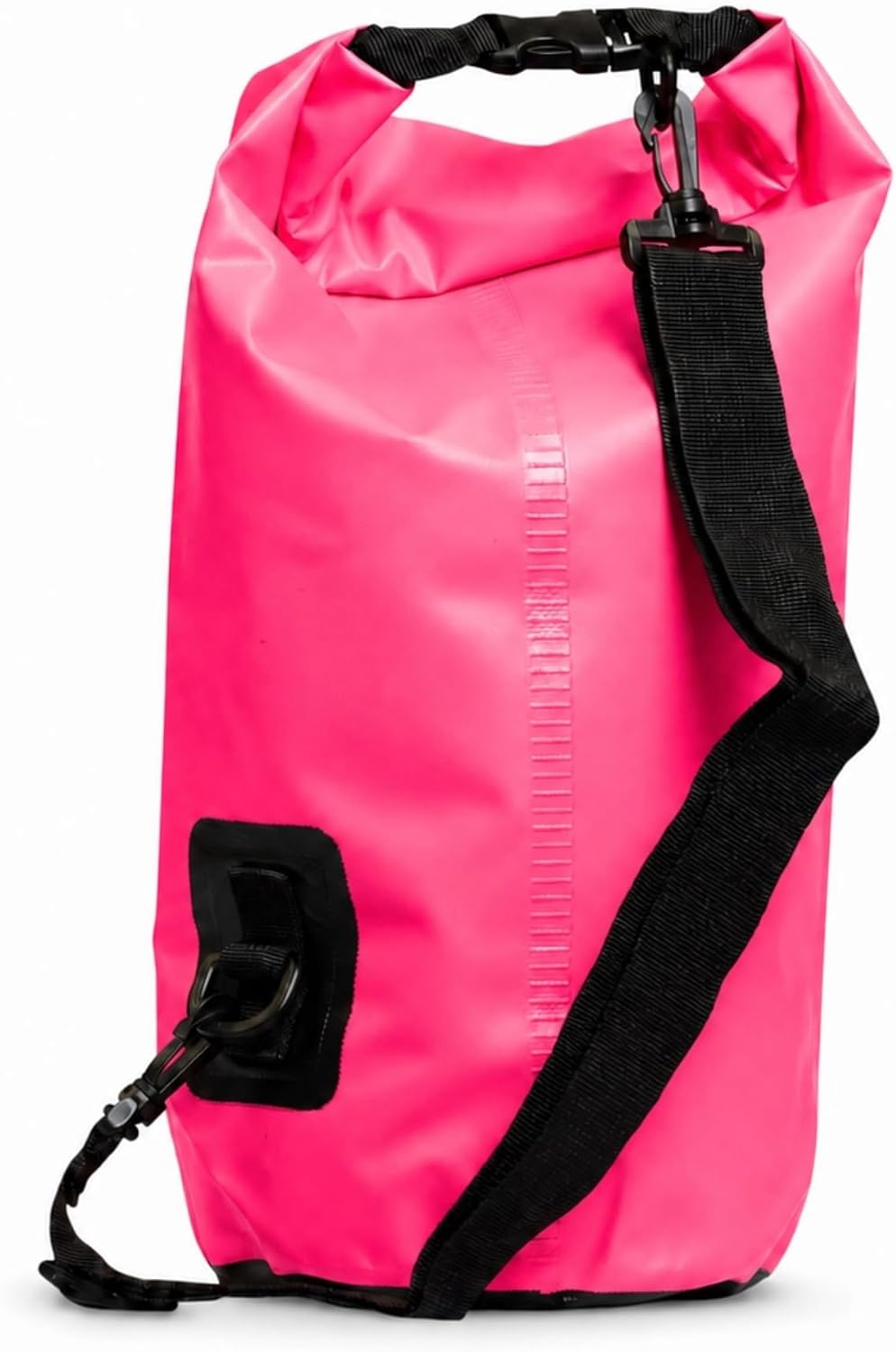 SILO Dry Drop 10L Waterproof Dry Bag - Ultralight Roll-Top Gear Bag for Trail Running, Ultramarathon Crew Drop, Kayaking, SUP, Hiking, Camping, Beach - 500D PVC, Shoulder Strap Pink