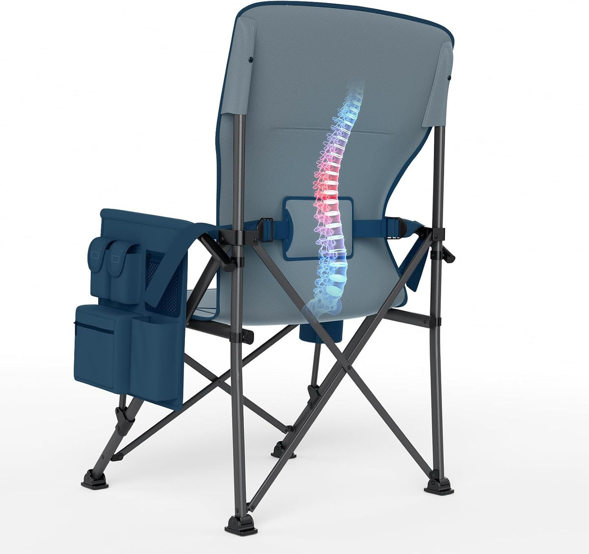 TIMBER RIDGE Oversized Camping Chair 500lbs Lumbar Support High Back