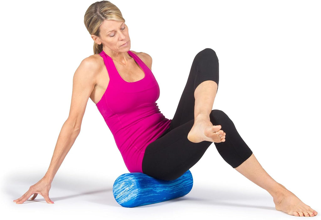 OPTP PRO-Roller Soft Density Foam Roller – Round, Short Blue, 18" x 6"