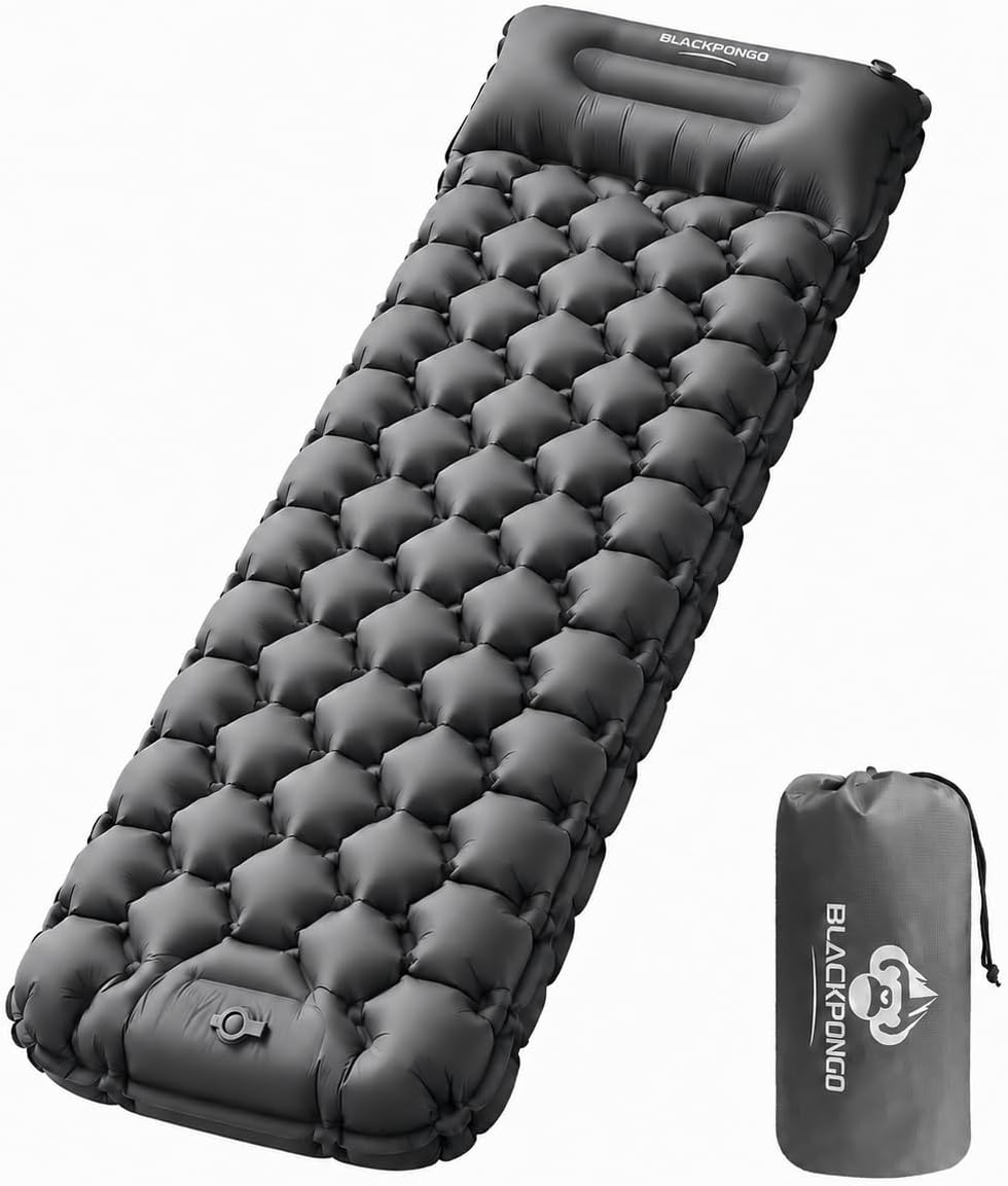 3-Inch Camping Sleeping Pad with Built-in Foot Pump