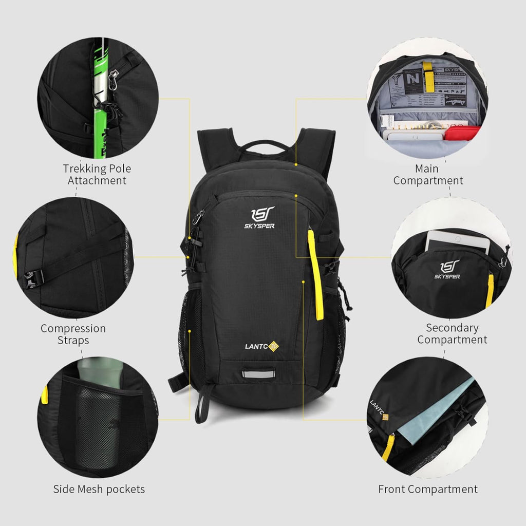 SKYSPER Small Hiking Backpack, 20L/30L Lightweight Travel Backpacks Hiking Daypack for Women Men