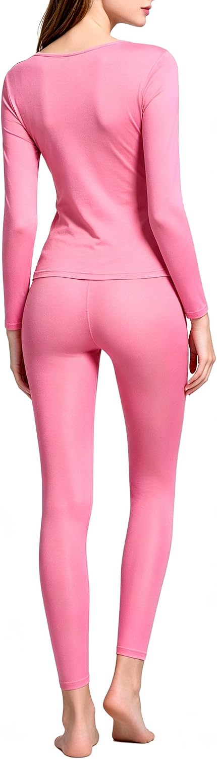 Women's Thermal Underwear Base Layer with Fleece Lined Winter Cold Weather