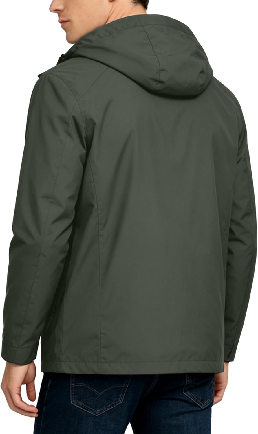 Little Donkey Andy Men's Waterproof Rain Jacket Outdoor Raincoat for Hiking