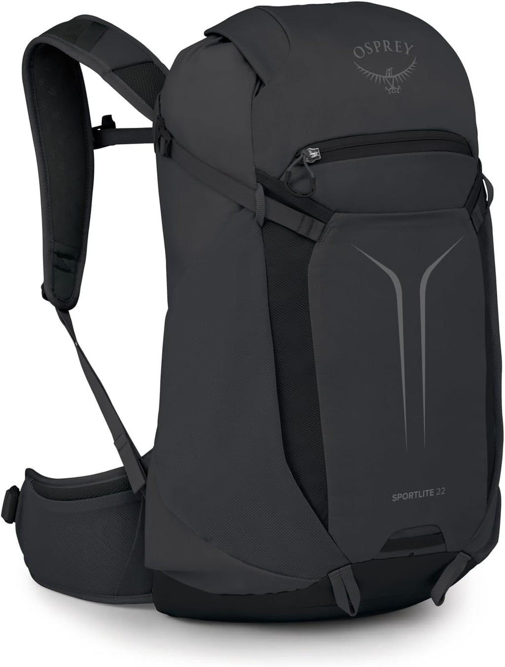 Osprey Sportlite 22L Lightweight Hiking Backpack, Black OS