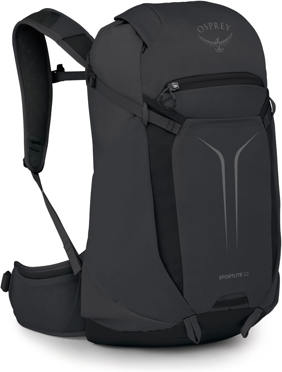 Osprey Sportlite 22L Lightweight Hiking Backpack, Black OS