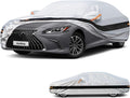 10 Layer Sedan Car Cover Waterproof All Weather for Automobiles,100% Waterproof Outdoor Car Covers Rain Snow UV Dust Protection. Custom Fit for Lexus ES, Cadillac CT5,Buick Lacrosse,etc